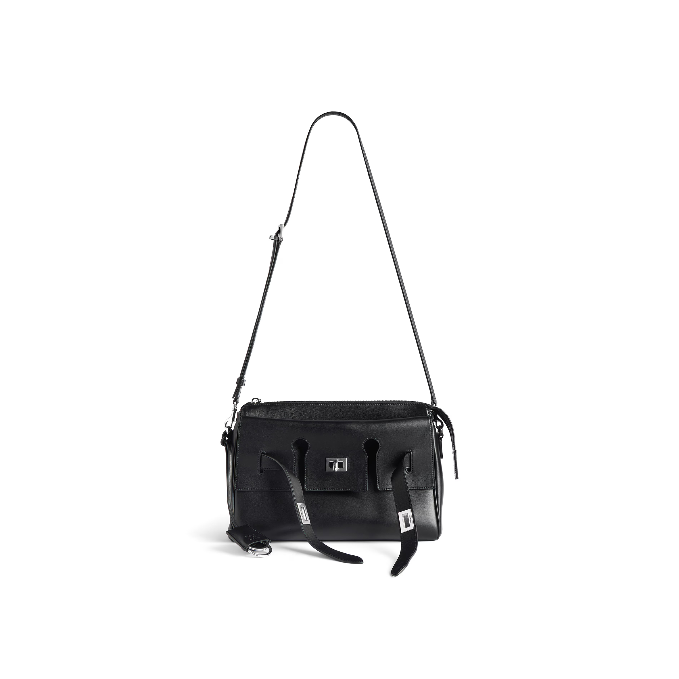 Ba*len*cia*ga men''s bel air zipped messenger bag small in black 8340322abaw1000 (29.9*19.8*8.8cm)